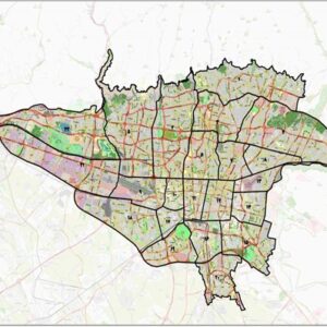 نقشه کاربردی مناطق 22 گانه تهران 1400