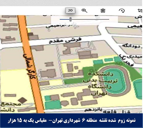 نقشه کاربردی منطقه 6 تهران 1400