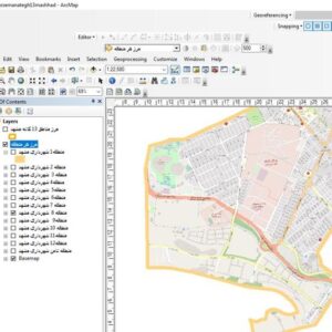 شیپ فایل مرزبندی مناطق 13 گانه شهرداری مشهد